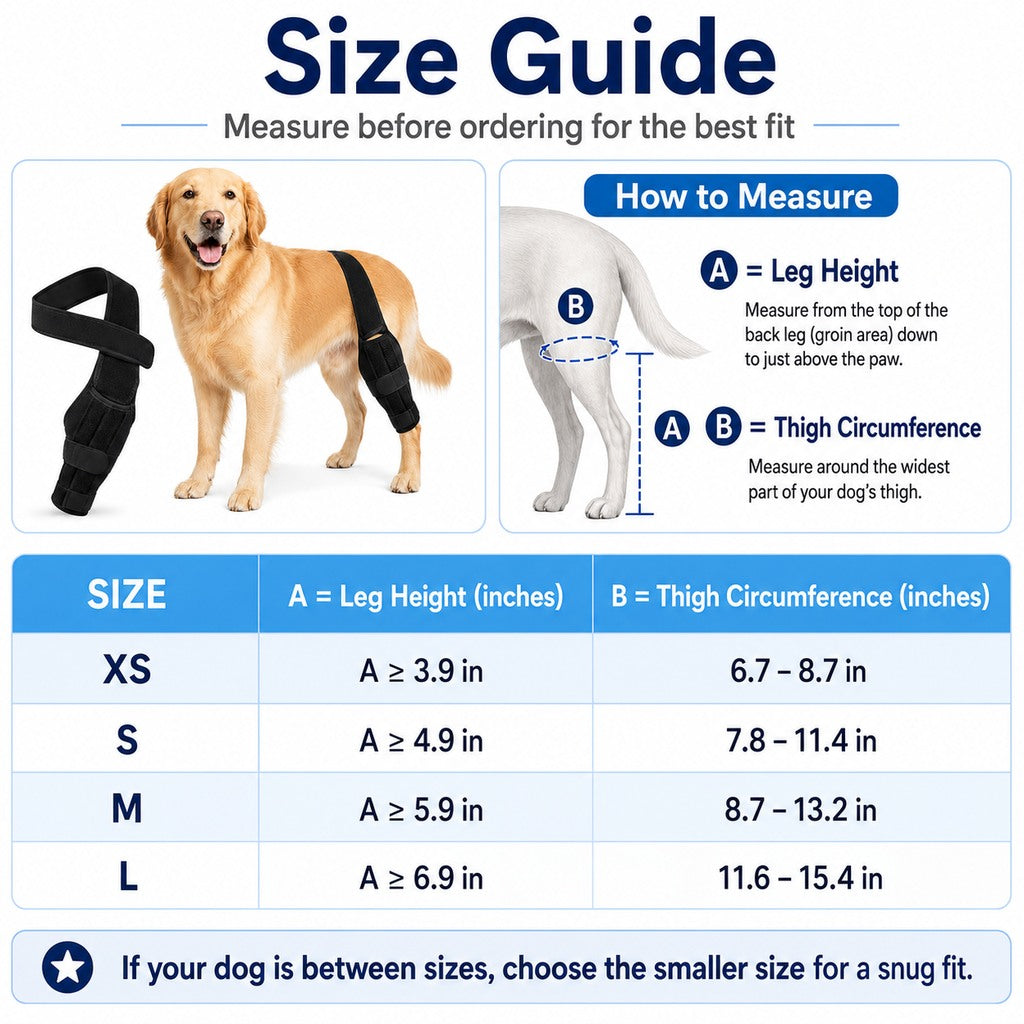 Adjustable Dog Leg Support Brace for Daily Walks - Support for Weak Front or Hind Legs