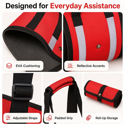 Reflective Dog Lift Support Sling - Belly Assist for Dogs with Limited Mobility on Stairs, Walks & Car Entry
