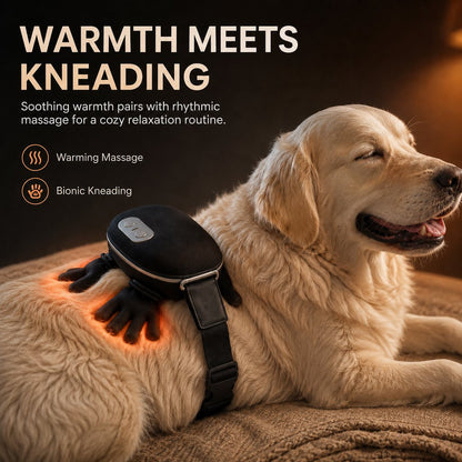 Hands-Free Dog Massager with Heat – Bionic Kneading for Post-Walk Relaxation & Everyday Comfort