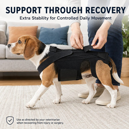 Dog Back Support Brace for Senior & Recovering Dogs - Full-Body Mobility Vest for Walking Stability