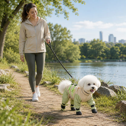 Dog Outdoor Protection Suit – Keep Fur Cleaner from Grass, Dirt, Bugs & Wet Ground During Walks