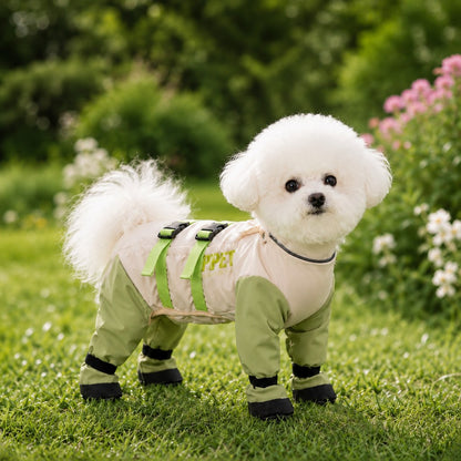 Dog Outdoor Protection Suit – Keep Fur Cleaner from Grass, Dirt, Bugs & Wet Ground During Walks
