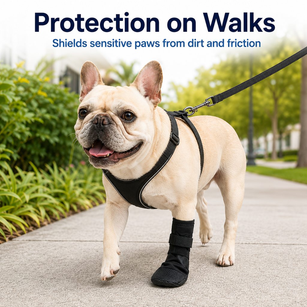 Dog Paw Recovery Boot for Home Rest & Walks - Anti-Lick Protective Cover for Injured Paws