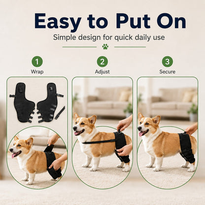 Dog Rear Leg Support Brace for Senior & Weak Dogs - Adjustable Hind Leg Mobility Support for Walking & Daily Care