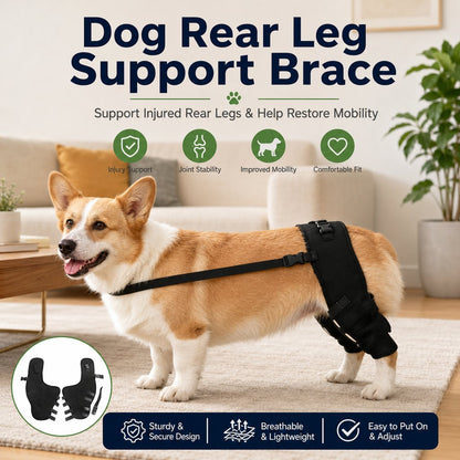 Dog Rear Leg Support Brace for Senior & Weak Dogs - Adjustable Hind Leg Mobility Support for Walking & Daily Care