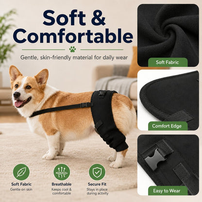 Dog Rear Leg Support Brace for Senior & Weak Dogs - Adjustable Hind Leg Mobility Support for Walking & Daily Care