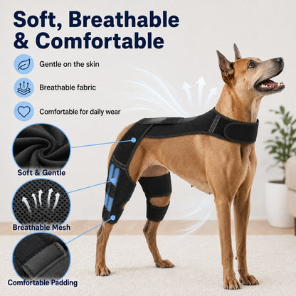 Dog Rear Leg Support Harness for Senior Dogs - Dual Hind Leg Mobility Aid for Walking & Standing
