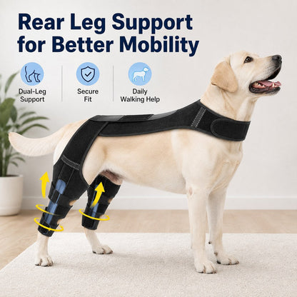 Dog Rear Leg Support Harness for Senior Dogs - Dual Hind Leg Mobility Aid for Walking & Standing