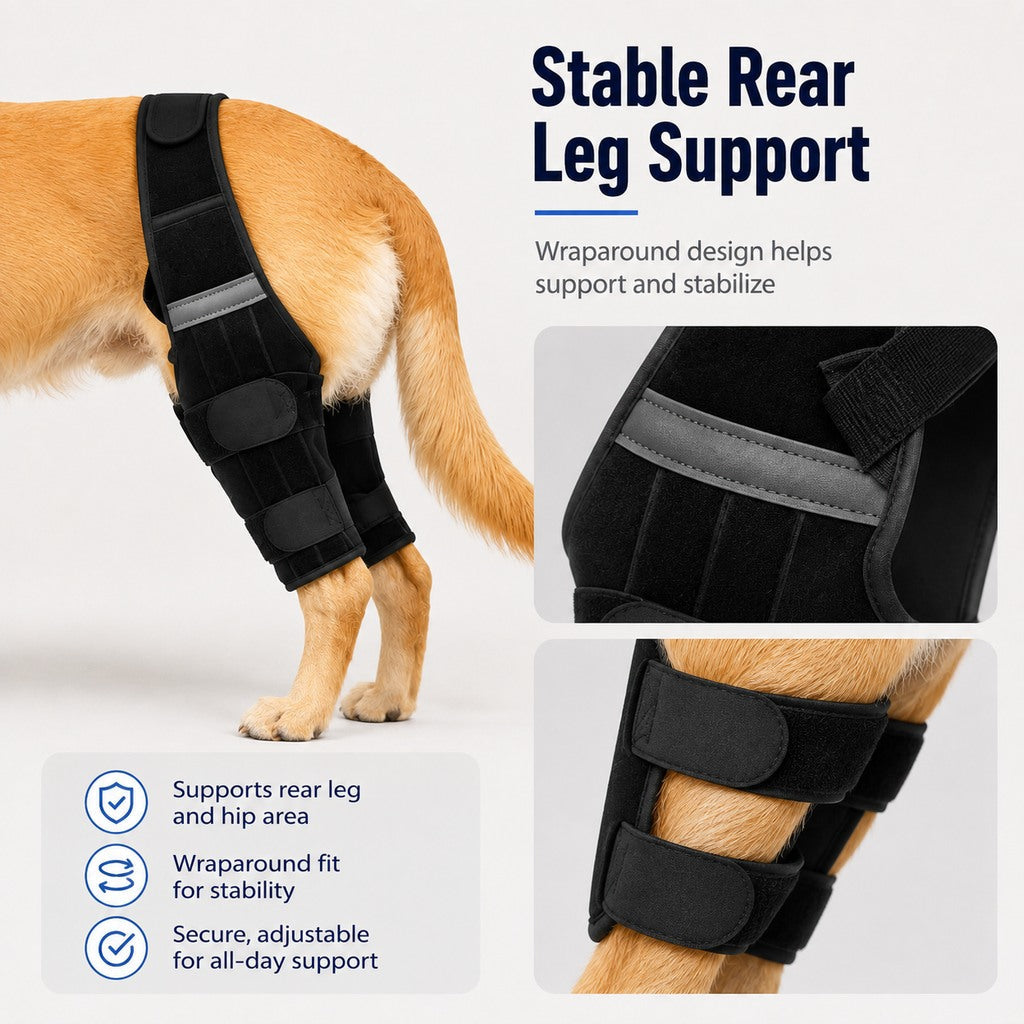 Dog Rear Leg Support Harness for Senior Dogs - Walking & Mobility Lift Assistance