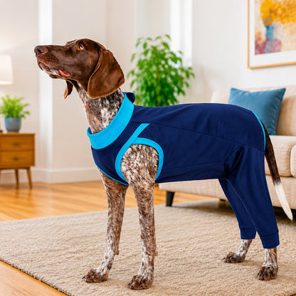 Dog Recovery Suit with Rear Leg Coverage - Anti-Lick Cone Alternative