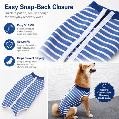 Dog Post-Surgery Recovery Suit for Spay & Neuter - Anti-Lick Cone Alternative