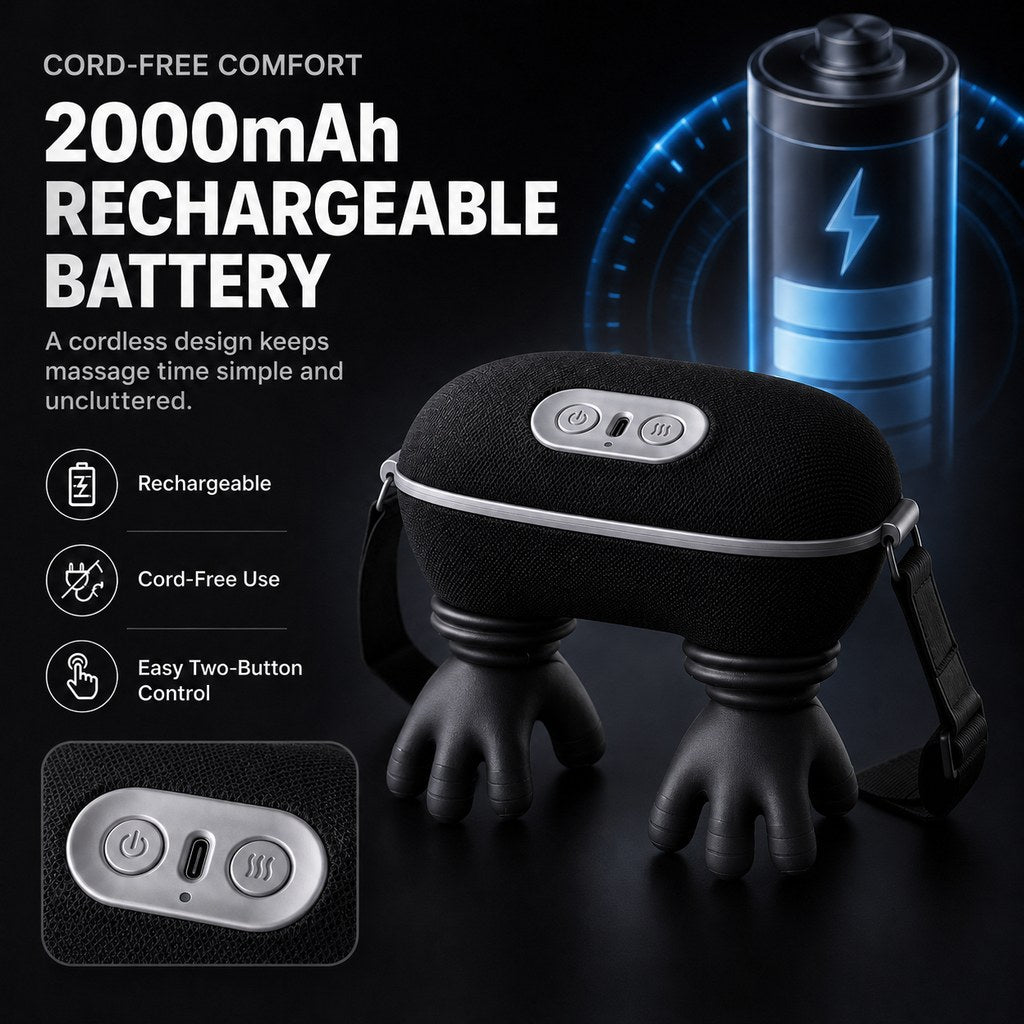 Hands-Free Dog Massager with Heat – Bionic Kneading for Post-Walk Relaxation & Everyday Comfort