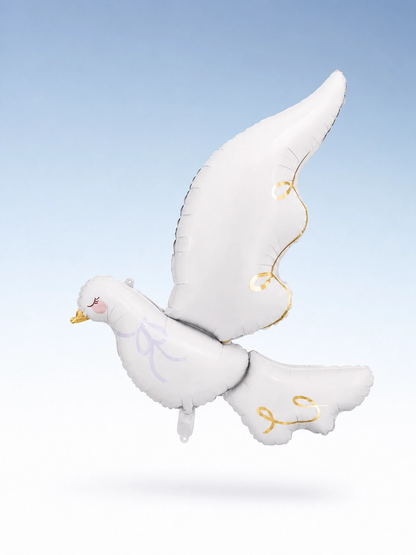 White Dove Shape Foil Balloon, 31.5 x 39.4 in Decor