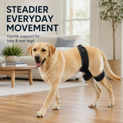Dog Hip & Rear Leg Support Brace – Adjustable Dual Hind-Leg Stability Wrap for Senior Dogs, Hardwood Floors & Daily Walks