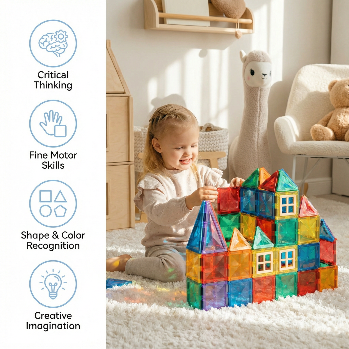 Interactive Magnetic Building Blocks
