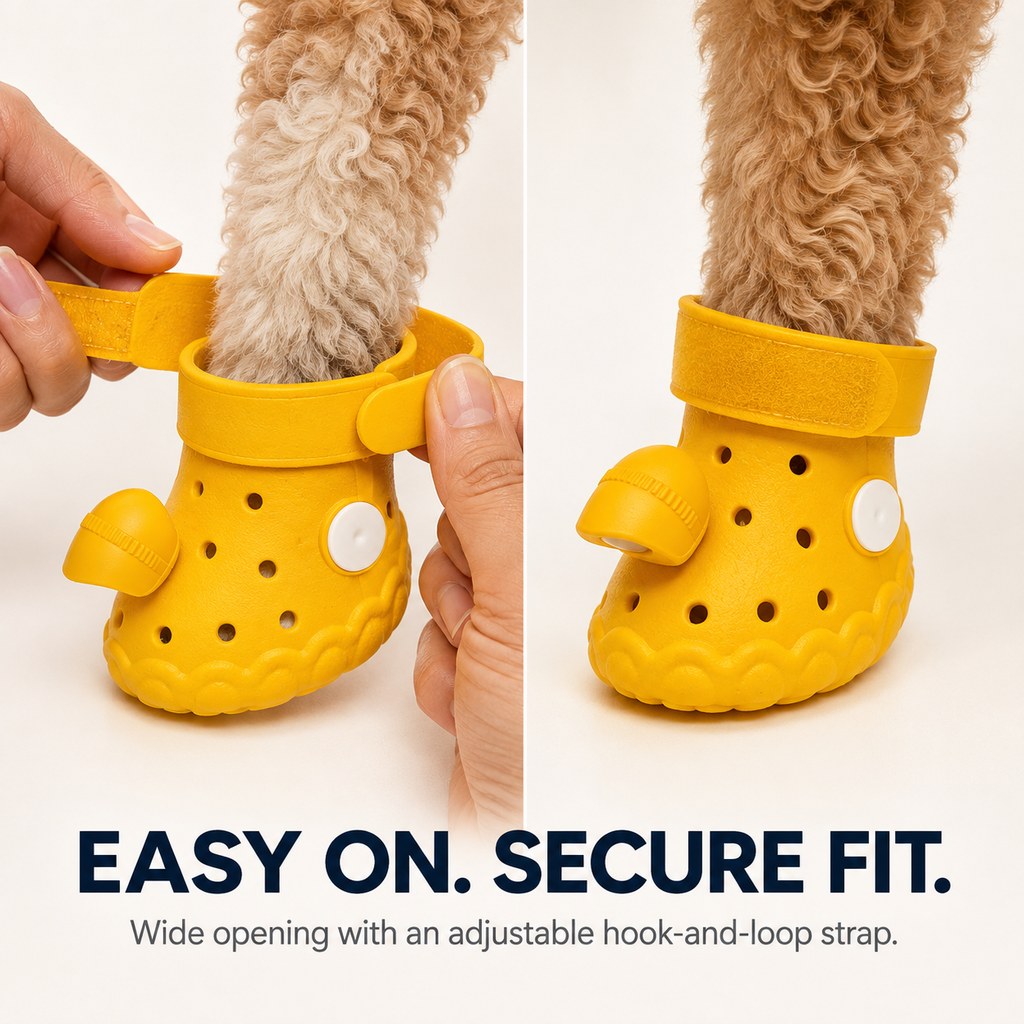 Step-Activated RGB Light-Up Dog Boots for Night Walks – Low-Light Visibility & Lightweight EVA Paw Coverage