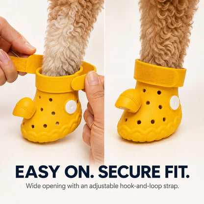 Step-Activated RGB Light-Up Dog Boots for Night Walks – Low-Light Visibility & Lightweight EVA Paw Coverage