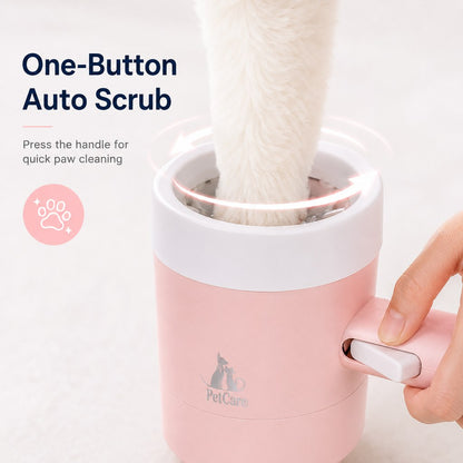 Electric Dog Paw Cleaner Cup for Muddy Walks - One-Button Paw Washer Helps Keep Floors, Couches & Car Seats Clean