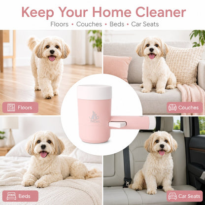 Electric Dog Paw Cleaner Cup for Muddy Walks - One-Button Paw Washer Helps Keep Floors, Couches & Car Seats Clean