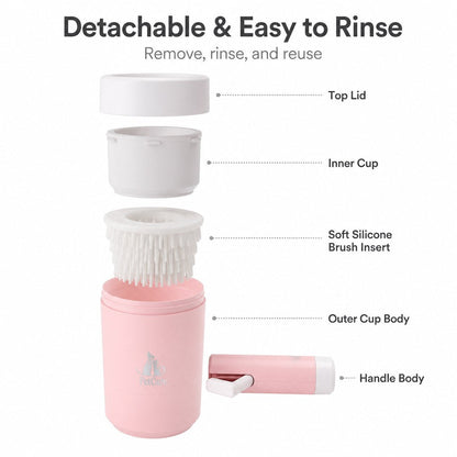 Electric Dog Paw Cleaner Cup for Muddy Walks - One-Button Paw Washer Helps Keep Floors, Couches & Car Seats Clean