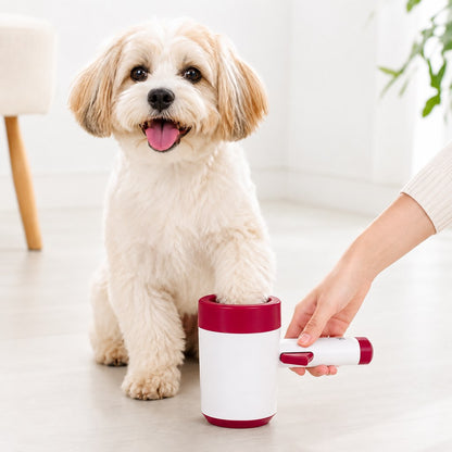 Electric Dog Paw Cleaner Cup for Muddy Walks - One-Button Paw Washer Helps Keep Floors, Couches & Car Seats Clean