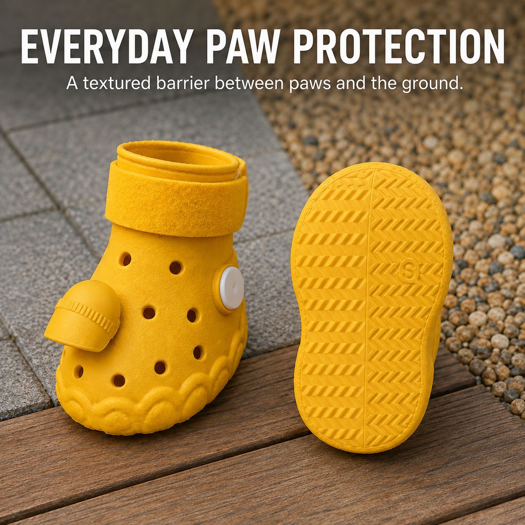 Step-Activated RGB Light-Up Dog Boots for Night Walks – Low-Light Visibility & Lightweight EVA Paw Coverage