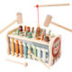 Five-in-one lion whack-a-mole wooden educational toy