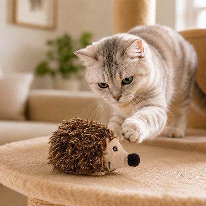 Rechargeable Interactive Cat Toy - Flapping Bird, Plush Animal & Motion Activated Toys for Indoor Cats