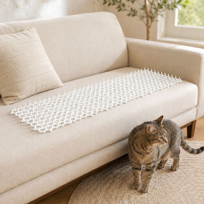 Flexible Cat Deterrent Mat for Sofas & Gardens - Protect Furniture and Plants