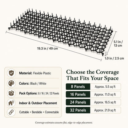 Flexible Cat Deterrent Mat for Sofas & Gardens - Protect Furniture and Plants