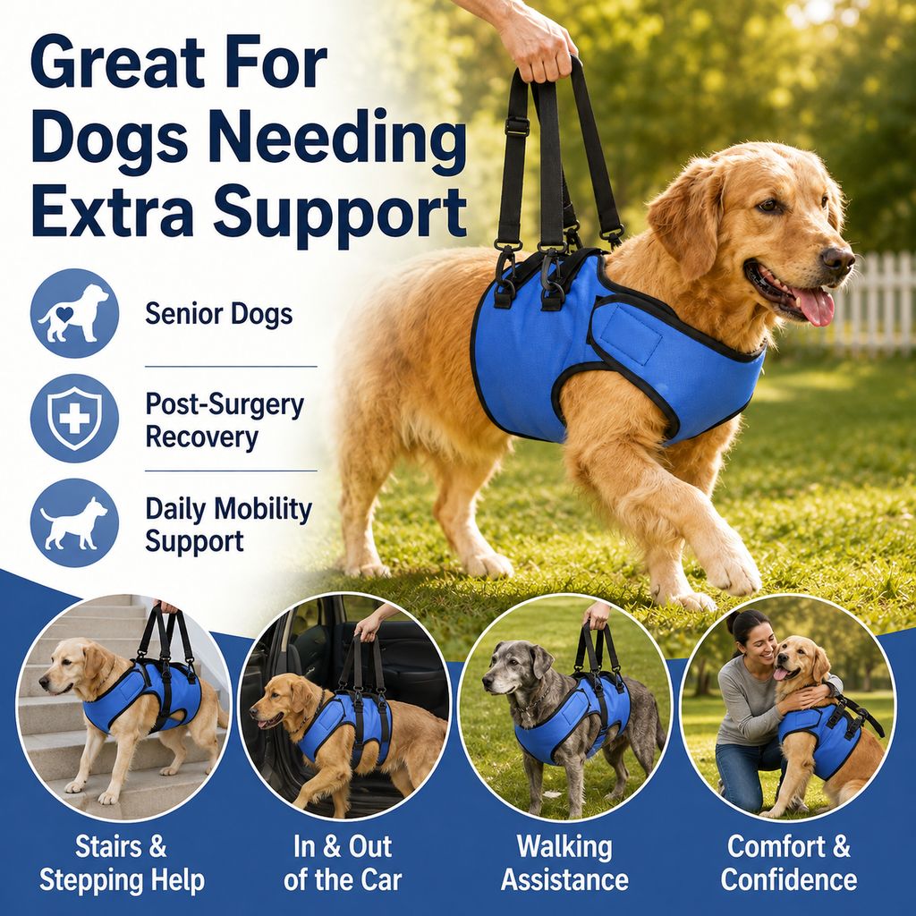 Front Leg Support Harness for Senior Dogs – Mobility Lift Aid for Walking, Stairs & Car Rides