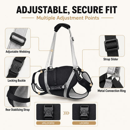Full-Body Dog Lift Support Harness for Large Senior Dogs - Easier Stairs, Standing & Car Entry
