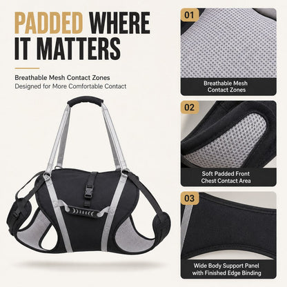 Full-Body Dog Lift Support Harness for Large Senior Dogs - Easier Stairs, Standing & Car Entry