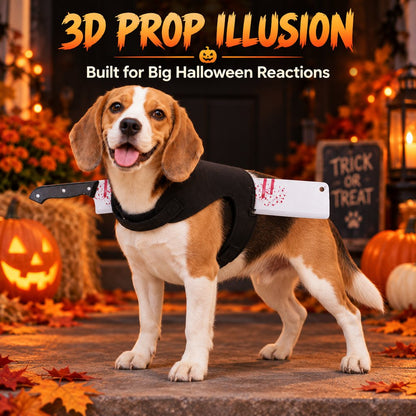 Halloween Horror Prop Dog Costume Harness - Easy-On Funny Outfit for Trick-or-Treat, Parties & Photos | 6 Styles