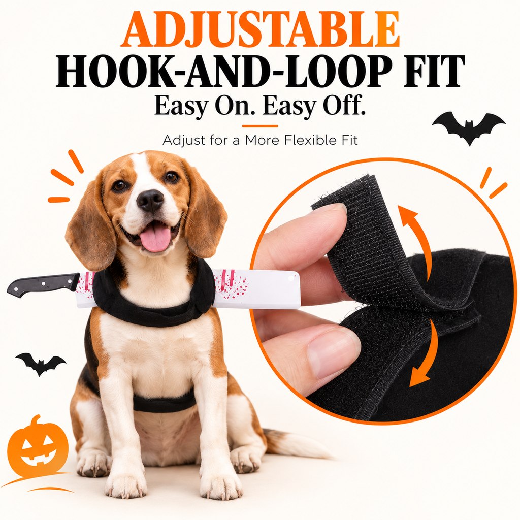 Halloween Horror Prop Dog Costume Harness - Easy-On Funny Outfit for Trick-or-Treat, Parties & Photos | 6 Styles