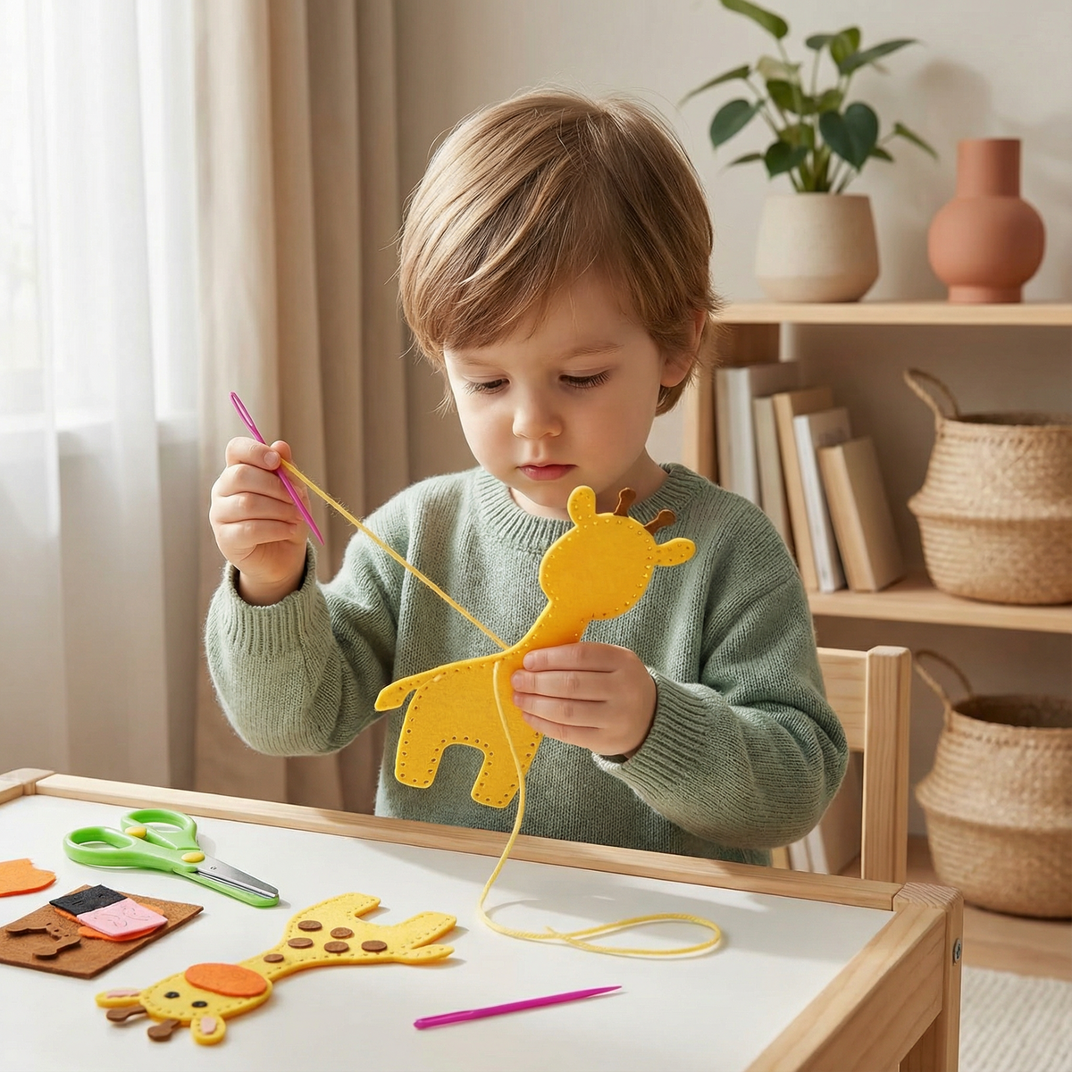 Creative Creative DIY Felt Animal Craft Kit For Kids