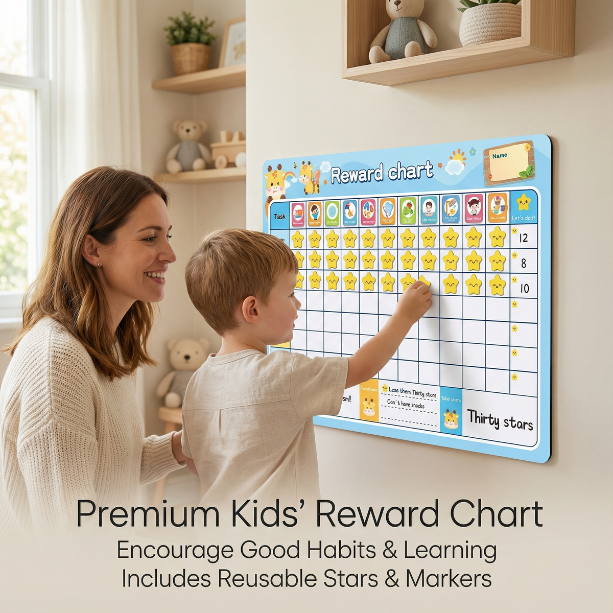 Motivation & Reward Chart For Kids for Kids