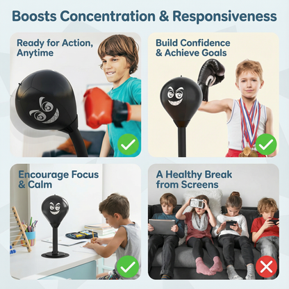 Interactive Punching Bag for Kids – Suction Cup Indoor Active Play Toy