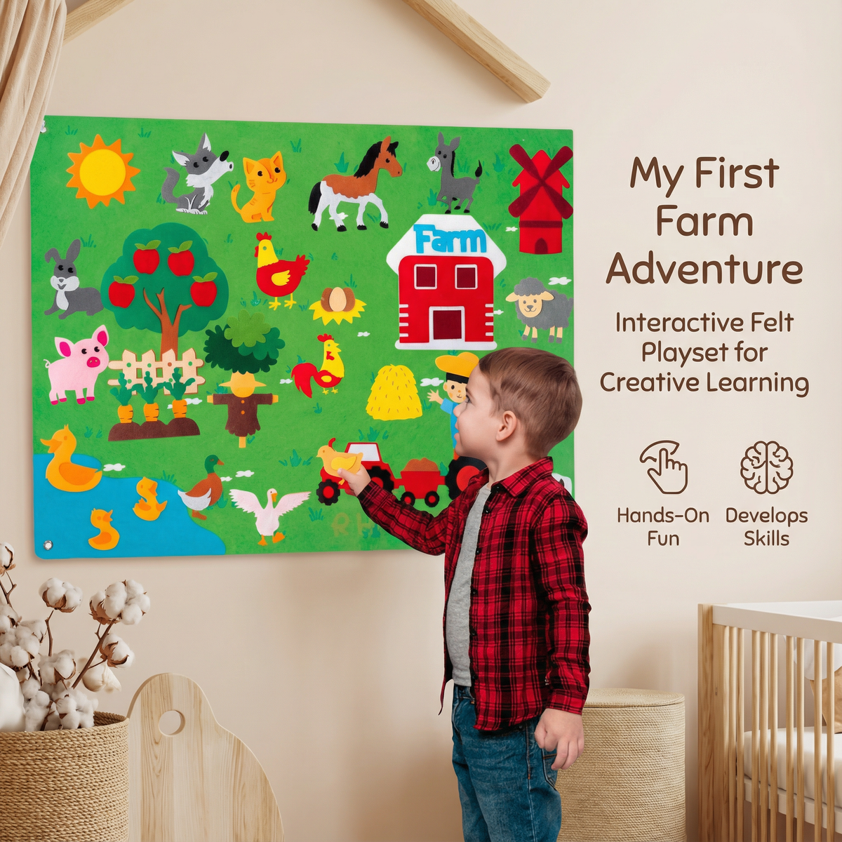 Soft Felt Activity Board – Children