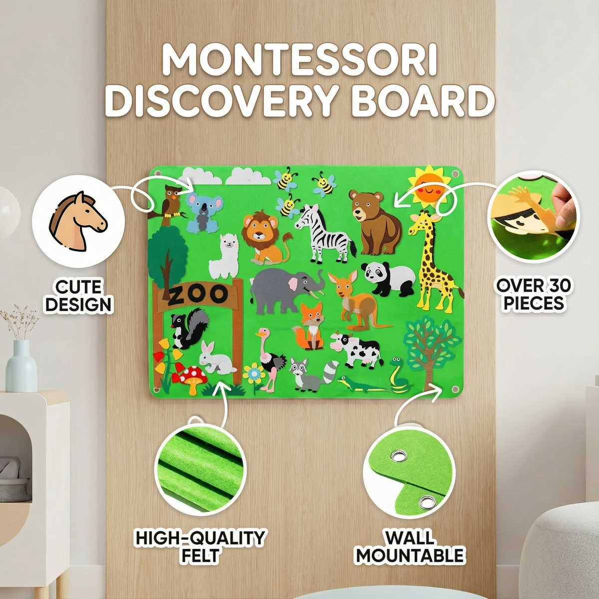 Soft Felt Activity Board – Children