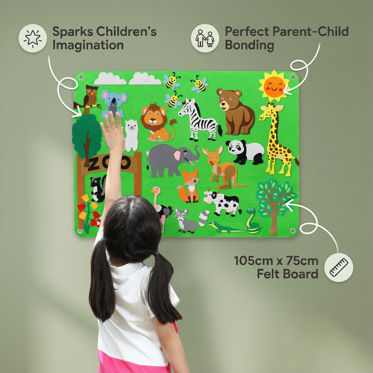 Soft Felt Activity Board – Children