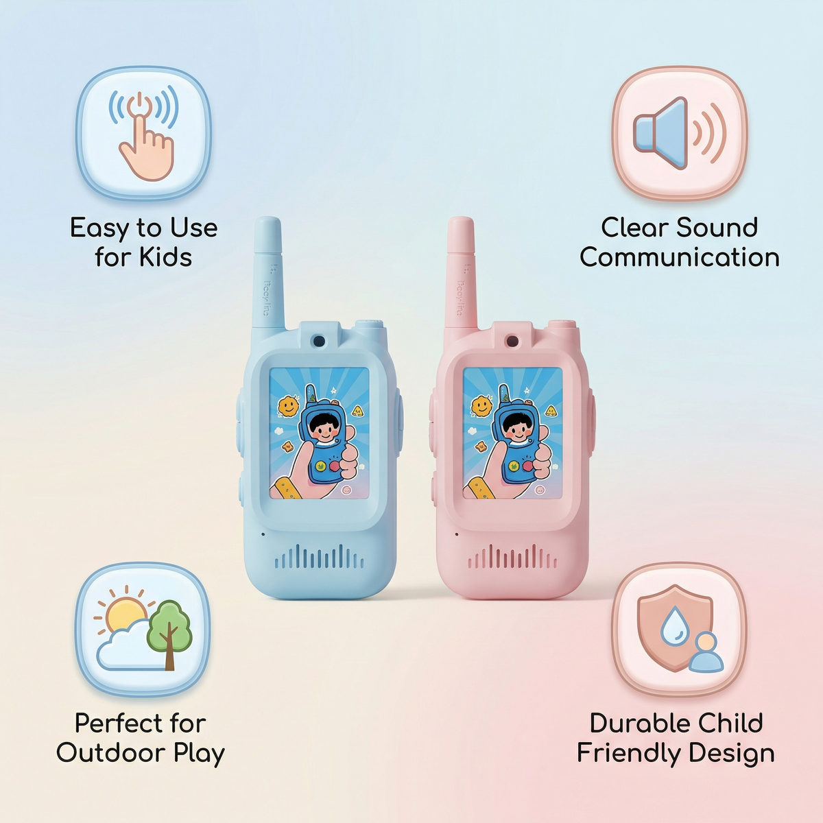 Kids Digital Walkie Talkies for Kids