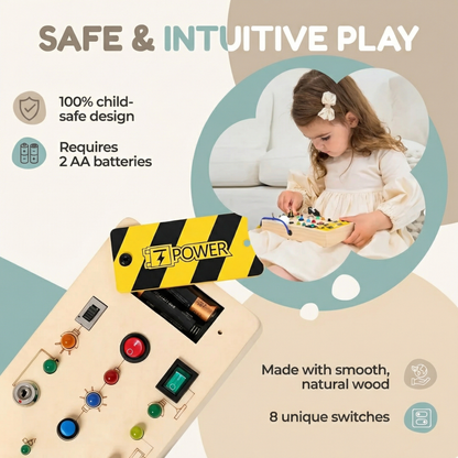 Montessori Switch Activity Board | Family Favourite