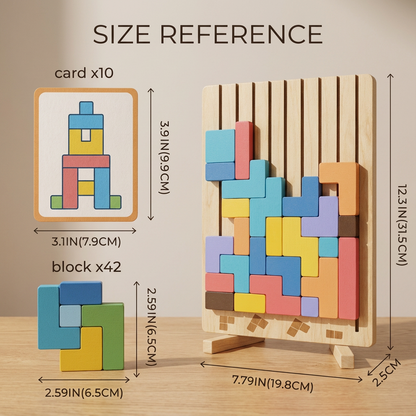 Interactive Wooden Stacking Puzzle for Kids