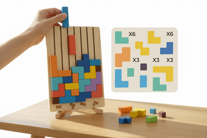 Interactive Wooden Stacking Puzzle for Kids