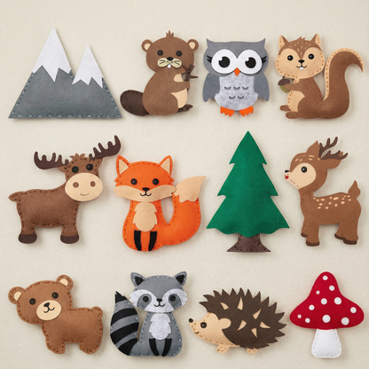 Creative Creative DIY Felt Animal Craft Kit For Kids