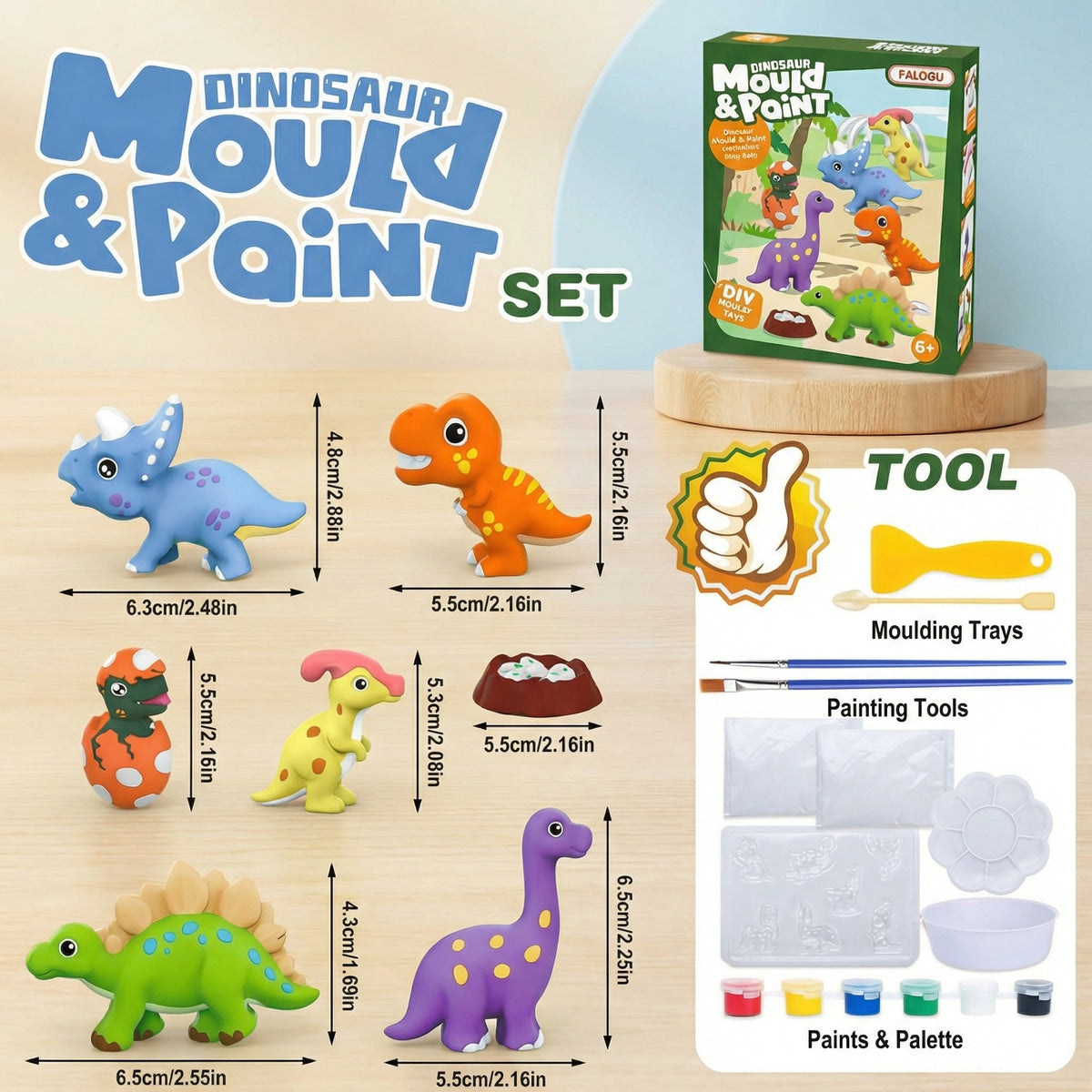 Creative Mold and Paint Creative Craft Kit for Kids