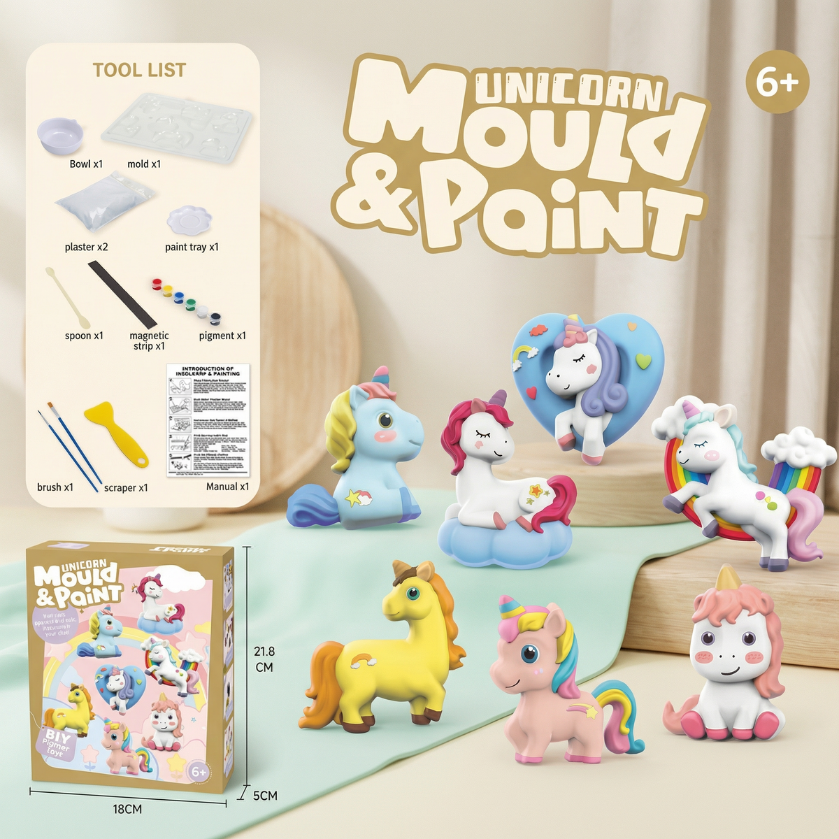 Creative Mold and Paint Creative Craft Kit for Kids
