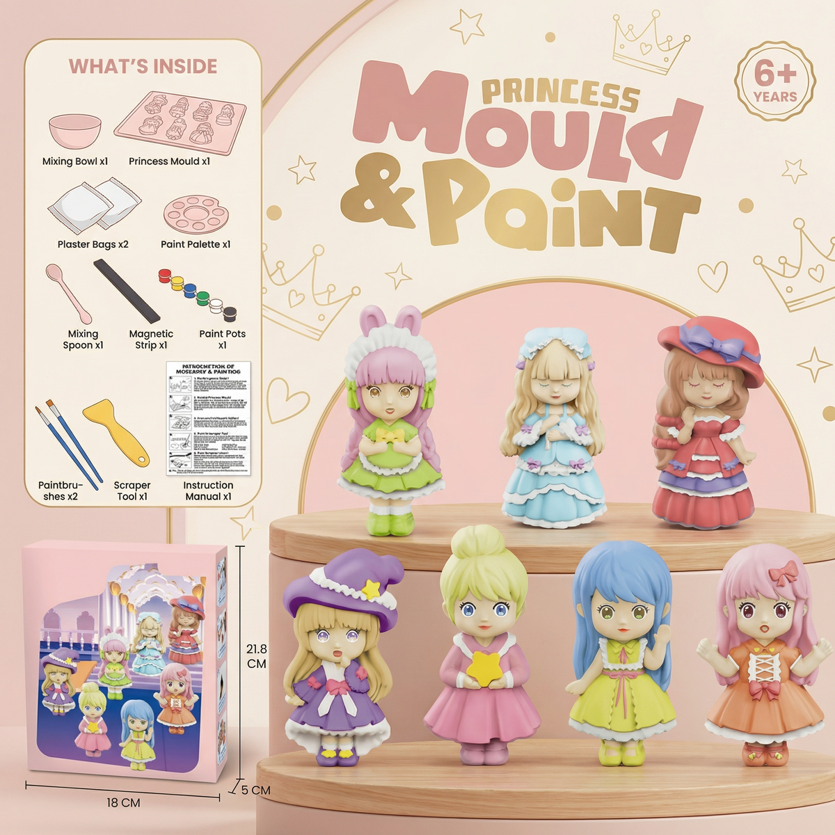 Creative Mold and Paint Creative Craft Kit for Kids