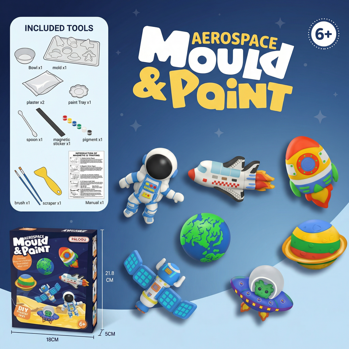 Creative Mold and Paint Creative Craft Kit for Kids